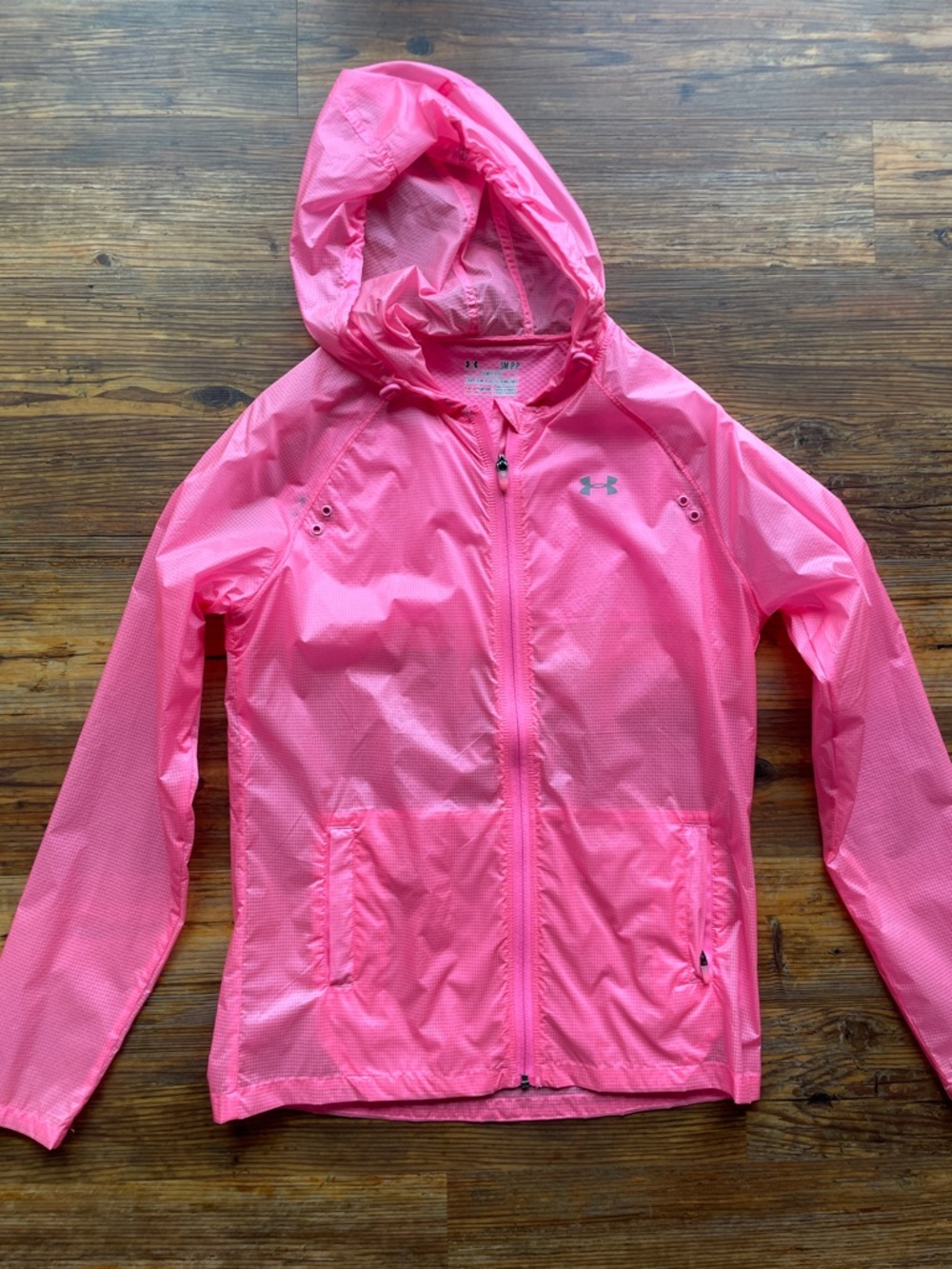 Under Armour Hot Pink Hooded Windbreaker Jacket